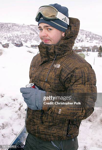 Jack Osbourne *Exclusive Coverage* during 2006 Sundance Film Festival - The North Face House - Private Helicopter Skiing/Snowboarding With Pros- Day...