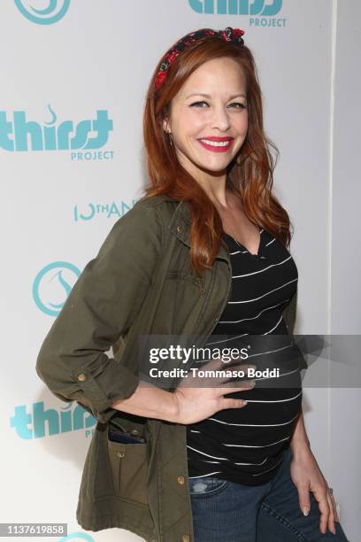 Amy Paffrath attends The Thirst Project And The City Of Los Angeles Celebrate World Water Day at Hollywood & Highland Courtyard on March 22, 2019 in...