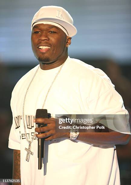 Cent during 2005 Spike TV Video Game Awards - Show at Gibson Amphitheater in Universal City, California, United States.