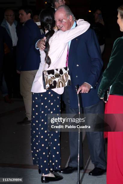 Victoria Federica de Marichalar , and King Juan Carlos attend 'San Isidro 2018' Bullfights Fair Presentation at Las Ventas Bullring on March 22, 2019...