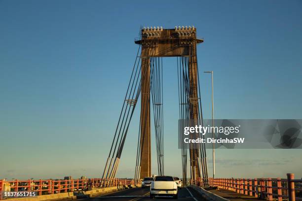 general belgrano bridge, corrientes, argentina. - corrientes province stock pictures, royalty-free photos & images