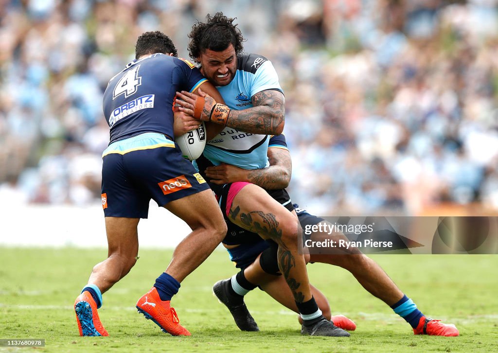 NRL Rd 2 - Sharks v Titans