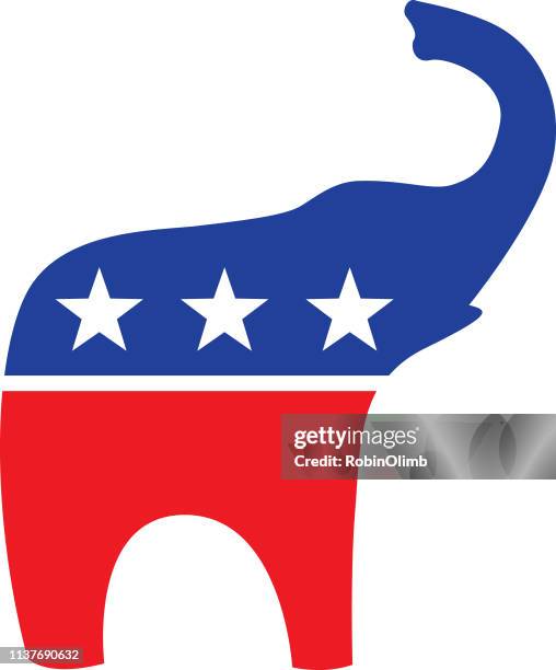 politics elephant icon - animal nose stock illustrations