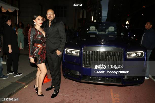 Gia Casey and DJ Envy attend the 13th Annual HealthCorps Gala at Cipriani 25 Broadway on April 16, 2019 in New York City.