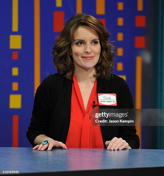 Actress Tina Fey visits "Late Night With Jimmy Fallon" at Rockefeller Center on May 5, 2011 in New York City.