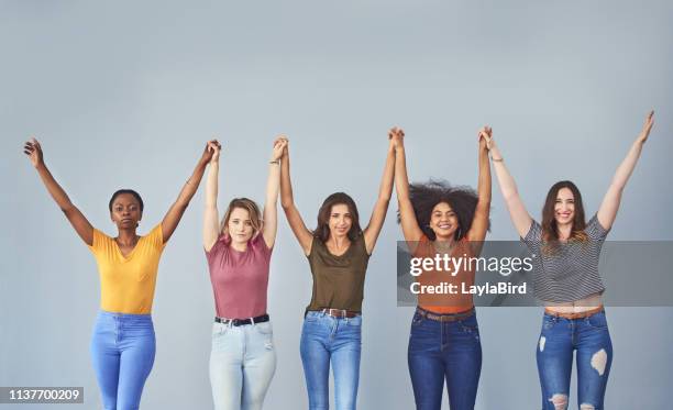 stay empowered! - girl power stock pictures, royalty-free photos & images