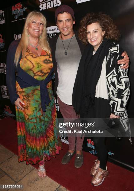 Karen McCullah, Andrew Keegan and Kirsten Kiwi Smith attend the unauthorized musical parody of "10 Things I Hate About You" at Rockwell Table and...