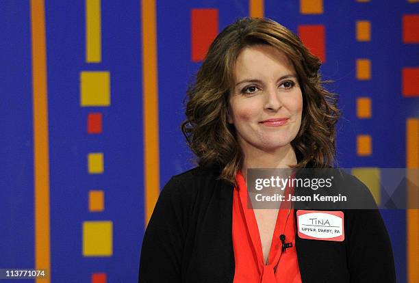 Actress Tina Fey visits "Late Night With Jimmy Fallon" at Rockefeller Center on May 5, 2011 in New York City.