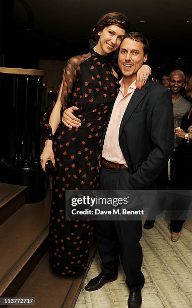 Margo Stilley and Bruce Cummings attend the second night of the Tomodachi Charity Dinners hosted by Chef Nobu Matsuhisa to benefit the Japan disaster...