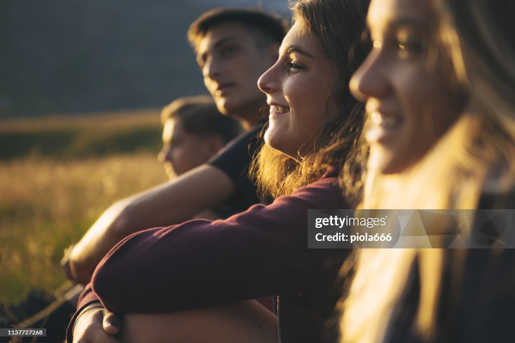 Adventures on the Dolomites: teenagers hiking