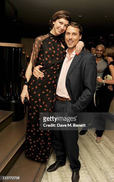 Margo Stilley and Bruce Cummings attend the second night of the Tomodachi Charity Dinners hosted by Chef Nobu Matsuhisa to benefit the Japan disaster...