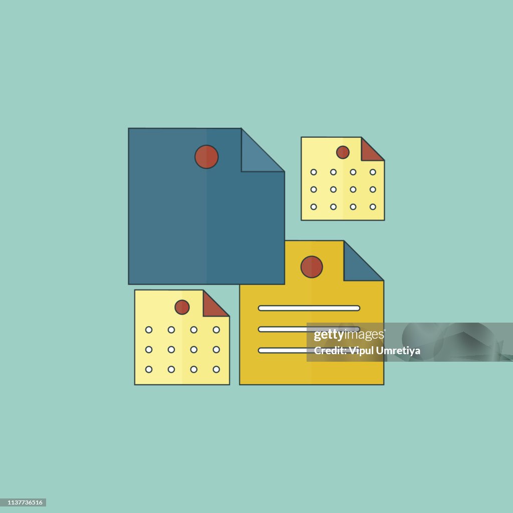 Contract Document Stack Contract Documents Pile Vector Illustration Stack Of Agreements ...