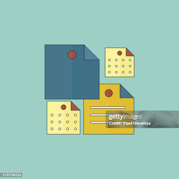 contract documents pile vector illustration, stack of agreements document - contracting stock illustrations