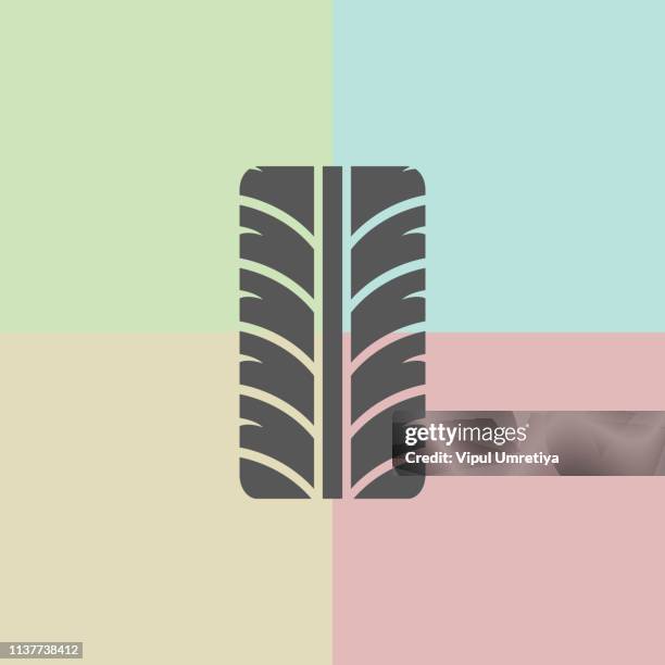 vector tire - vehicle-features-icon stock illustrations
