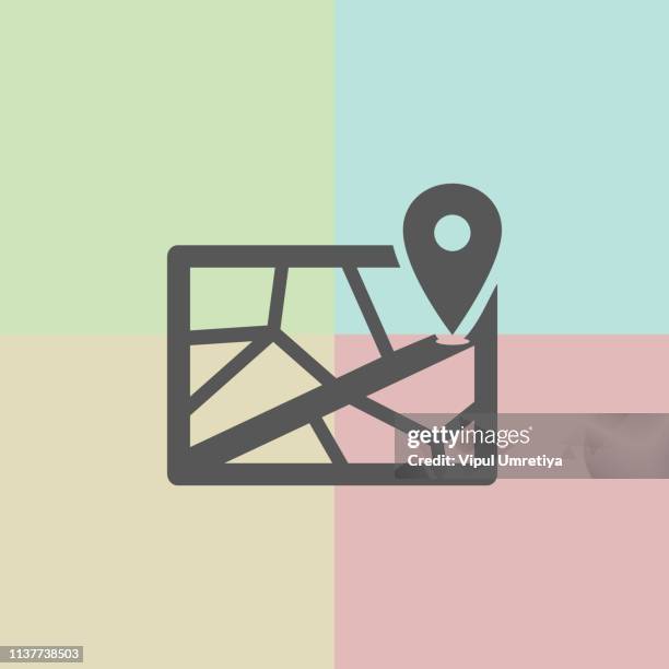location icon - putting label stock illustrations