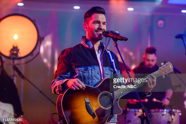 Andy Grammer on Wednesday, April 17, 2019 --