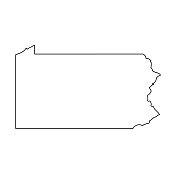 Pennsylvania - map of US state
