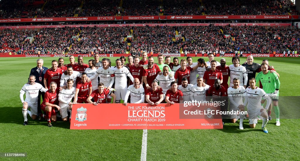 Of Liverpool FC Legends v AC Milan Glorie - Friendly