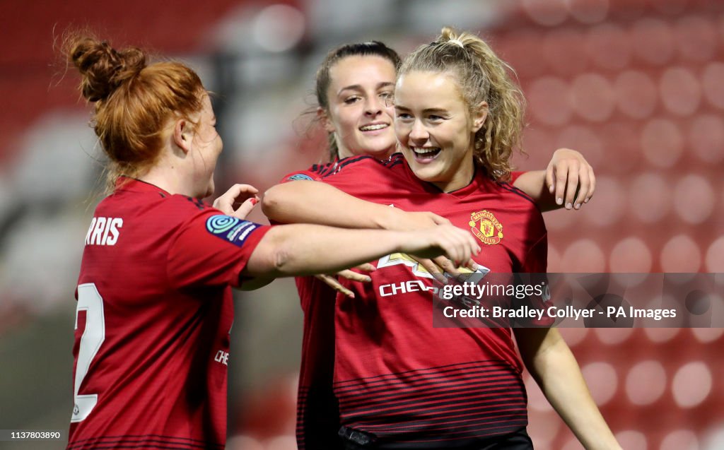 Manchester United Women v Aston Villa Ladies - FA Women's Championship - Leigh Sports Village