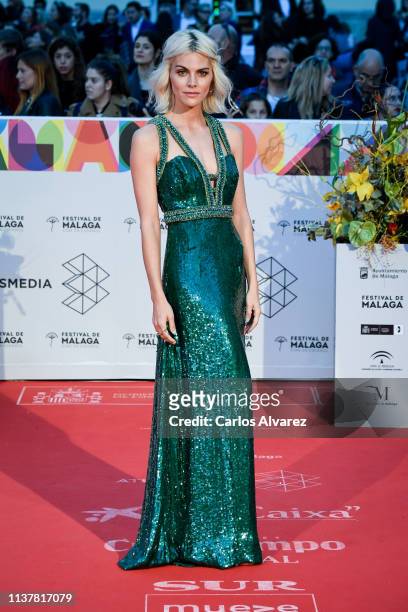 Actress Amaia Salamanca attends the Malaga Film Festival 2019 closing day gala at Cervantes Theater on March 23, 2019 in Malaga, Spain.