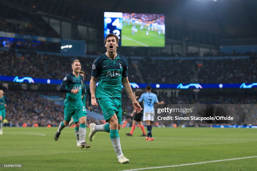 Manchester City v Tottenham Hotspur - UEFA Champions League Quarter Final: Second Leg