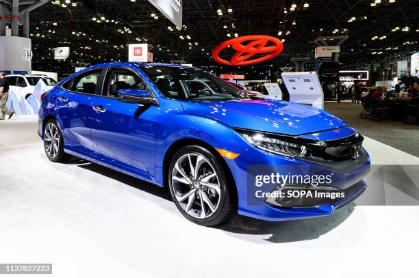 Honda Civic seen at the New York International Auto Show at the Jacob K. Javits Convention Center in New York.