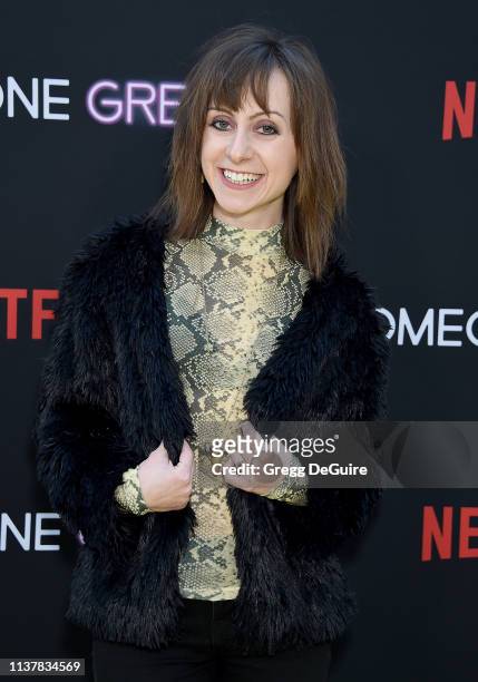 Allisyn Ashley Arm attends the Los Angeles Special Screening Of Netflix's "Someone Great" at ArcLight Hollywood on April 17, 2019 in Hollywood,...