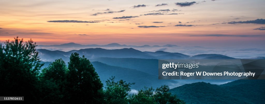 Early Morning Sunrise off the Blue Ridge Parkway