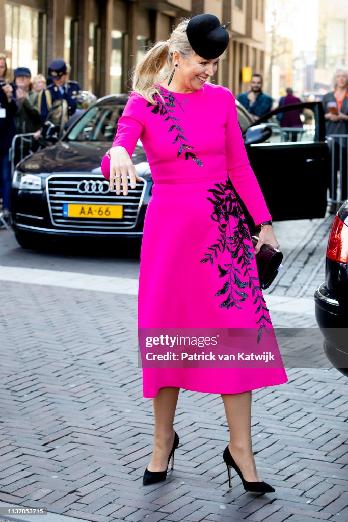 Queen Maxima Of The Netherlands Attends The Nibud Jubilee In Utrecht