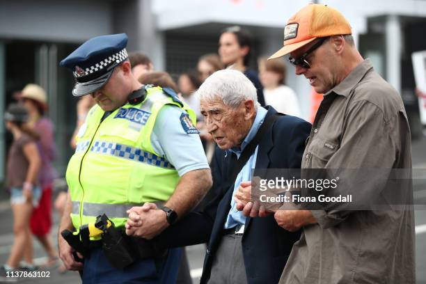 John Sato 95, one of only two Japaenses servicemen in the New Zealand army in WWII, took two buses from Howick to join the march against racism at...