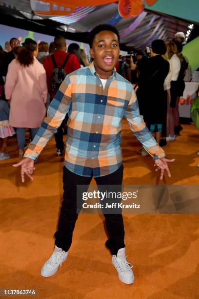 Issac Brown attends Nickelodeon's 2019 Kids' Choice Awards at Galen Center on March 23, 2019 in Los Angeles, California.