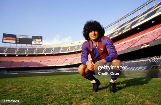 Diego Armando Maradona football shirt, FC Barcelona's Museum, Catalonia,  Spain – Stock Editorial Photo © marcorubino #192083462