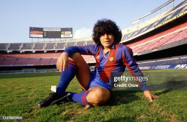 Diego Armando Maradona football shirt, FC Barcelona's Museum, Catalonia,  Spain – Stock Editorial Photo © marcorubino #192083462