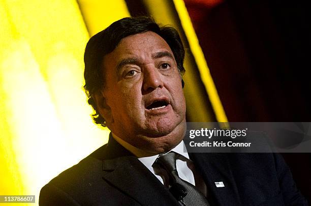 Bill Richardson speaks during the Refugees International's 32nd Anniversary Dinner at Andrew W. Mellon Auditorium on May 5, 2011 in Washington, DC.