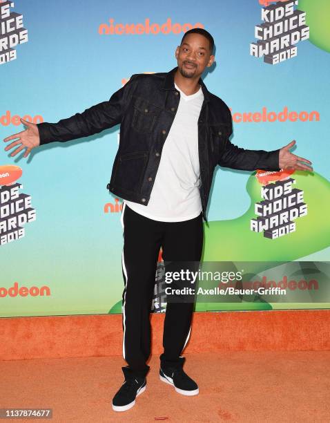 Will Smith attends Nickelodeon's 2019 Kids' Choice Awards at Galen Center on March 23, 2019 in Los Angeles, California.