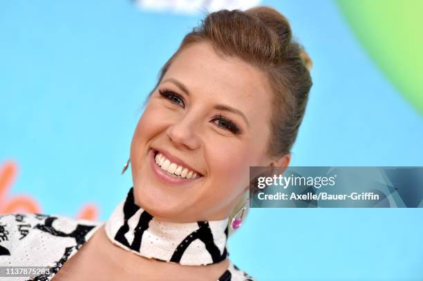 Jodie Sweetin attends Nickelodeon's 2019 Kids' Choice Awards at Galen Center on March 23, 2019 in Los Angeles, California.