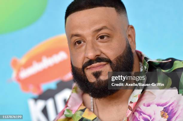 Khaled attends Nickelodeon's 2019 Kids' Choice Awards at Galen Center on March 23, 2019 in Los Angeles, California.