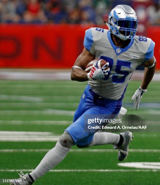 Nick Truesdell of the Salt Lake Stallions heads up field against the San Antonio Commanders at Alamodome on March 23, 2019 in San Antonio, Texas.