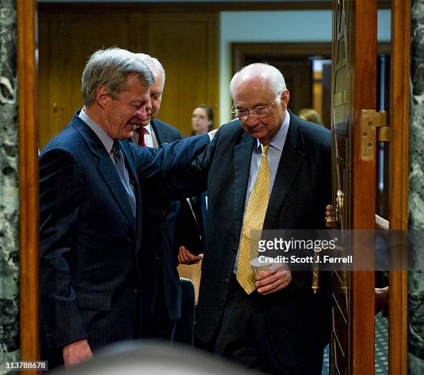 May 04: Chairman Max Baucus, D-Mont., ranking member Orrin G. Hatch, R-Utah, and former U.S. Sen. Phil Gramm, R-Texas, now vice chairman of UBS...