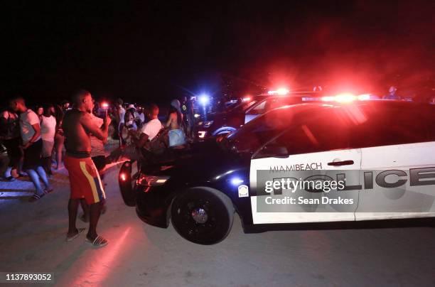 Miami Beach Police Department dispatched 301 officers to deter misconduct as thousands of college students and non-students attend Spring Break...