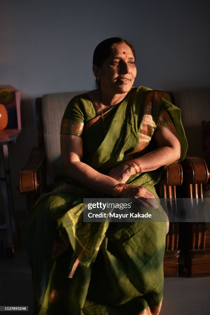 Portrait of a senior Indian woman