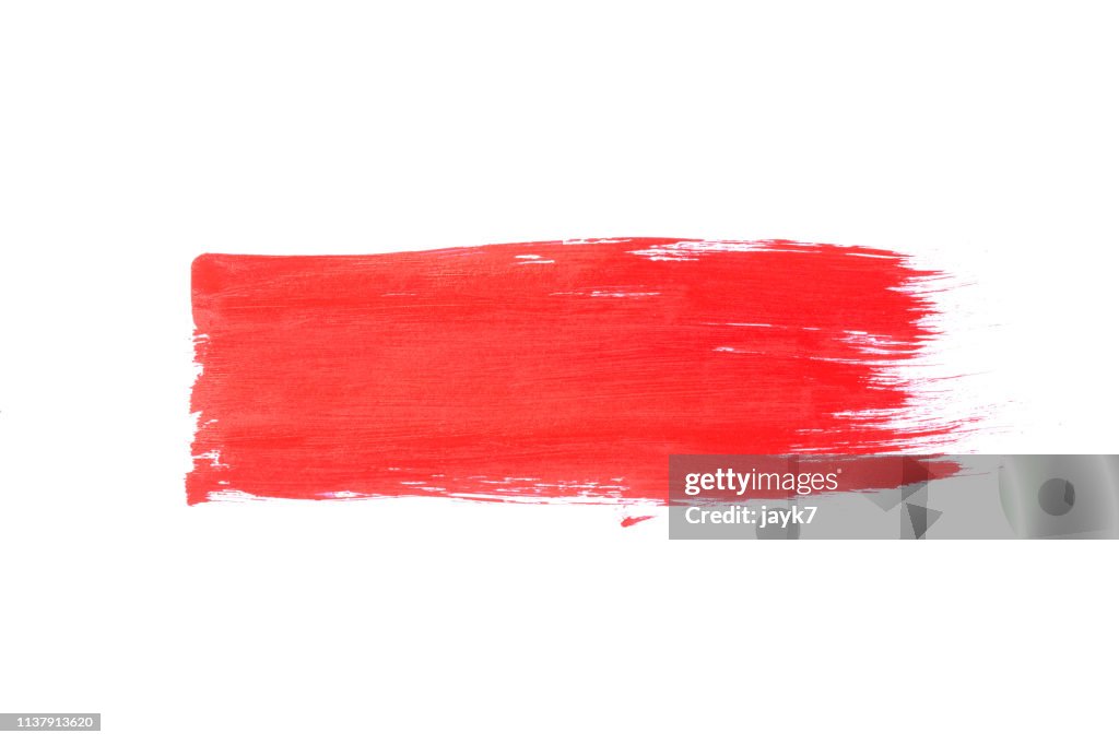 Red Paint Stroke