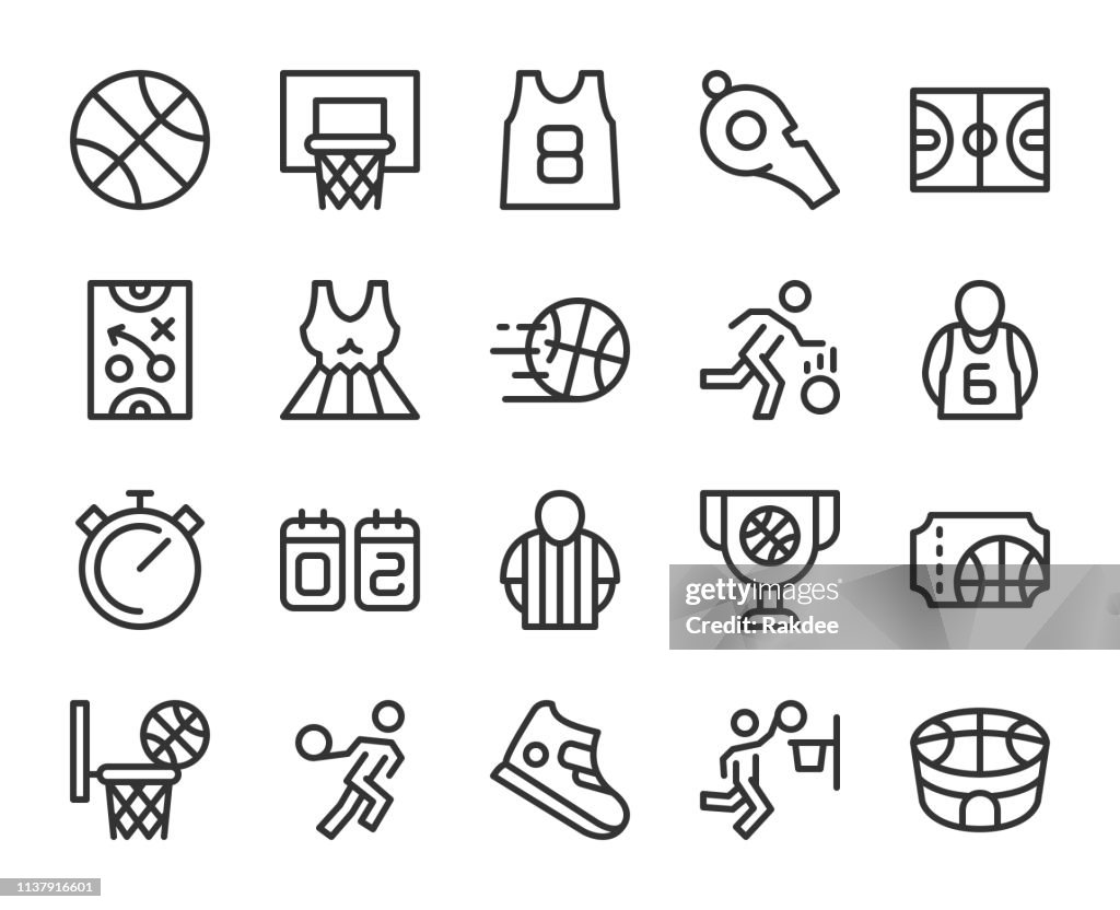 Basketball - Line Icons