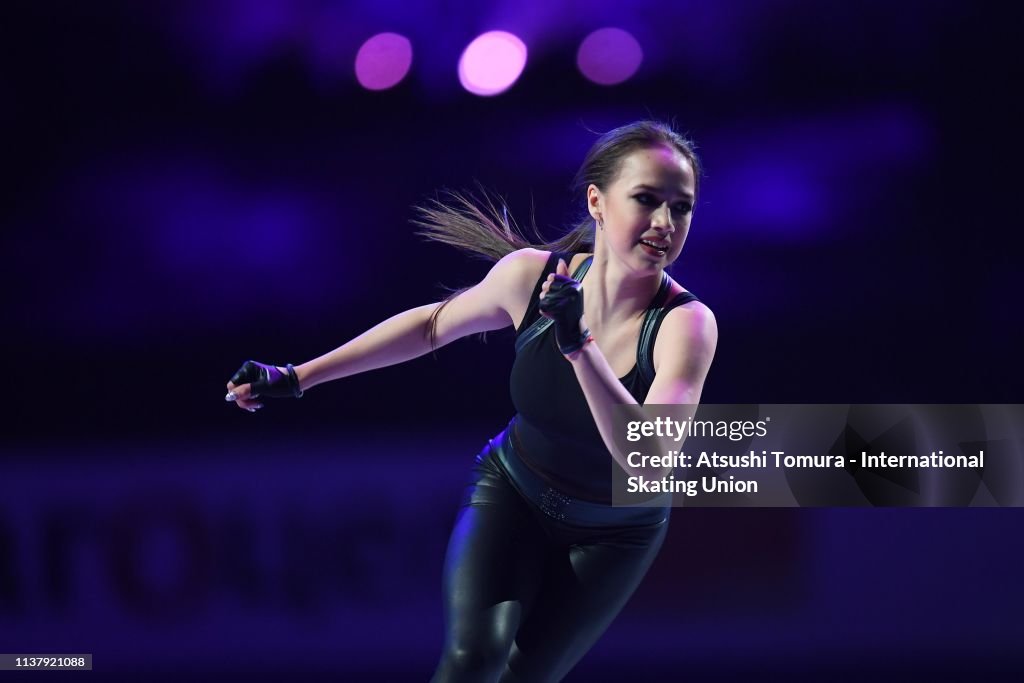 Alina Zagitova of Russia performs during the exhibition gala on day ...