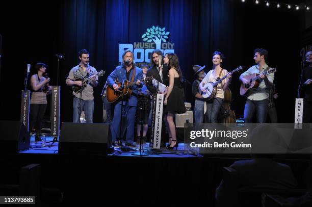 Molly Cherryholmes, BJ Cherryholmes, Jim Lauderdale, Joy Williams, John Paul White, Jerry Cherryholmes and Cia Cherryholmes play the jam and perform...