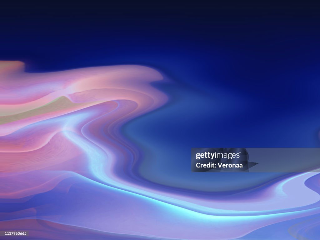 Decorative abstract pik and blue smoke shape background