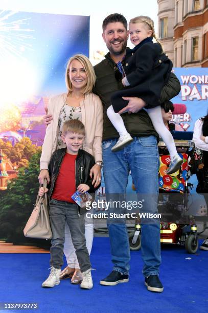 Laura Hamilton and Alex Goward attend the UK Gala screening of "WONDER PARK" at Vue Leicester Square on March 24, 2019 in London, England.