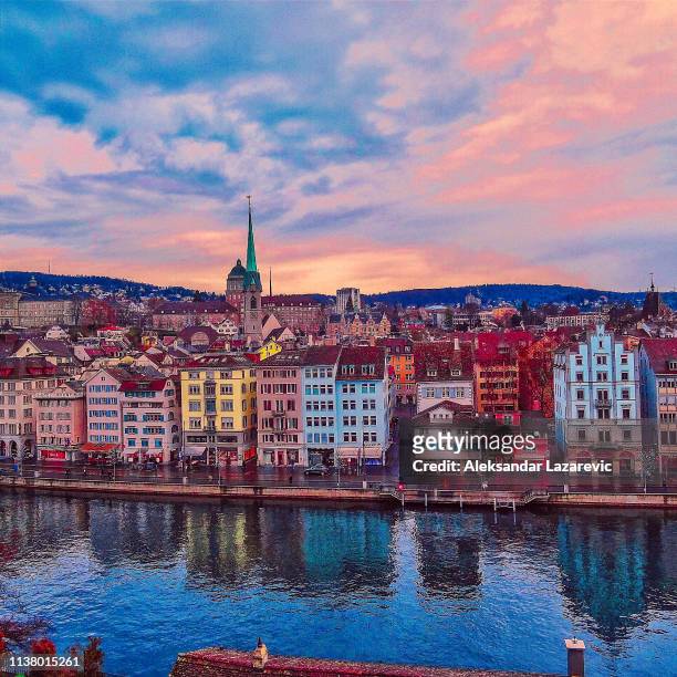 sky in zurich - lake zurich switzerland stock pictures, royalty-free photos & images