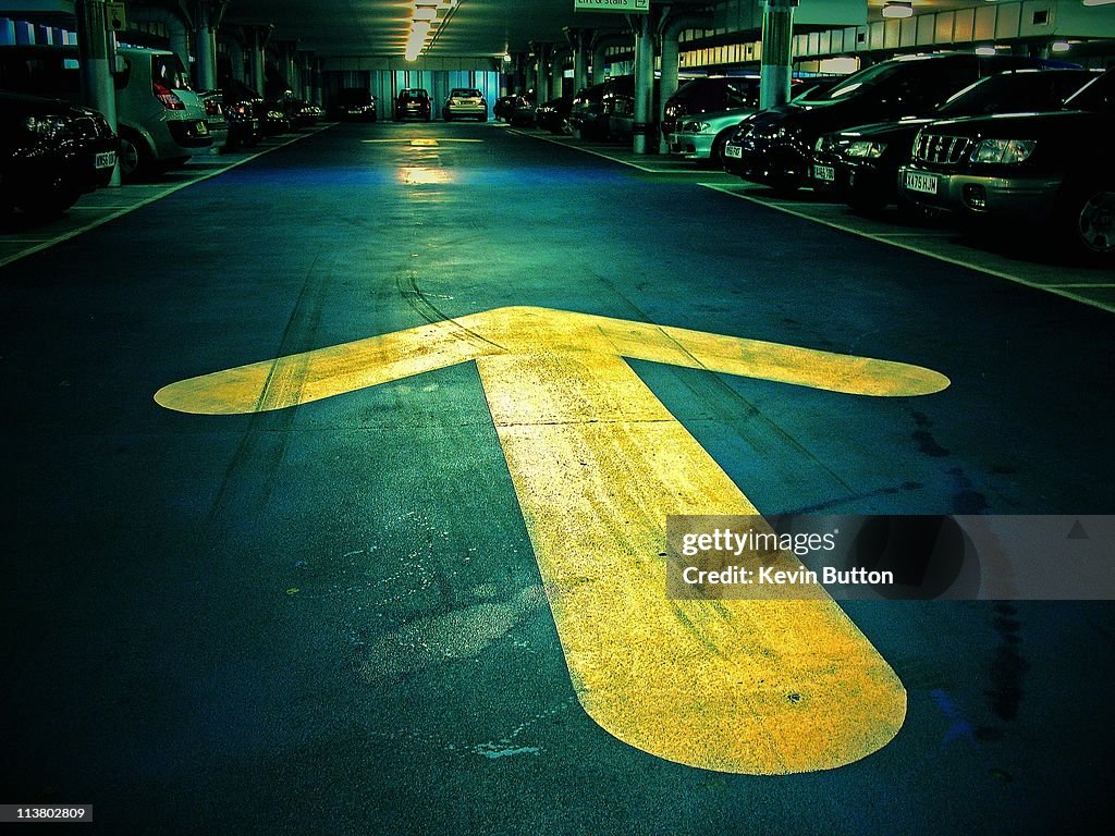 Direction Arrow - Underground Car Park