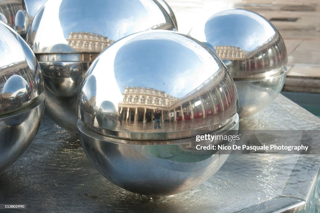 Reflections in Palais Royal Fountain